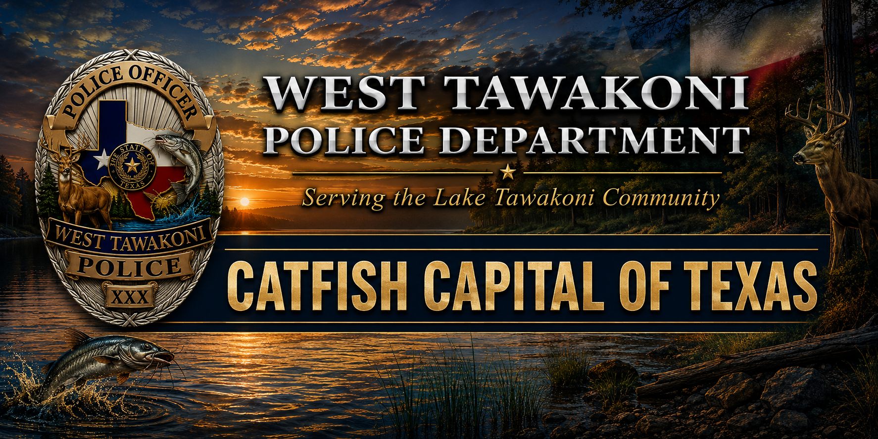 West Tawakoni Police Department — Serving the Lake Tawakoni Community — Catfish Capital of Texas